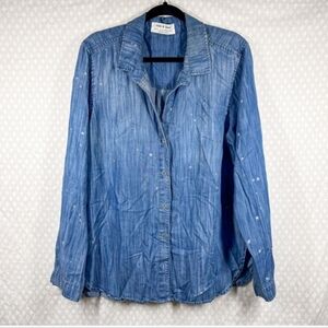 Anthropologie Cloth & Stone Lyocel Chambray XL